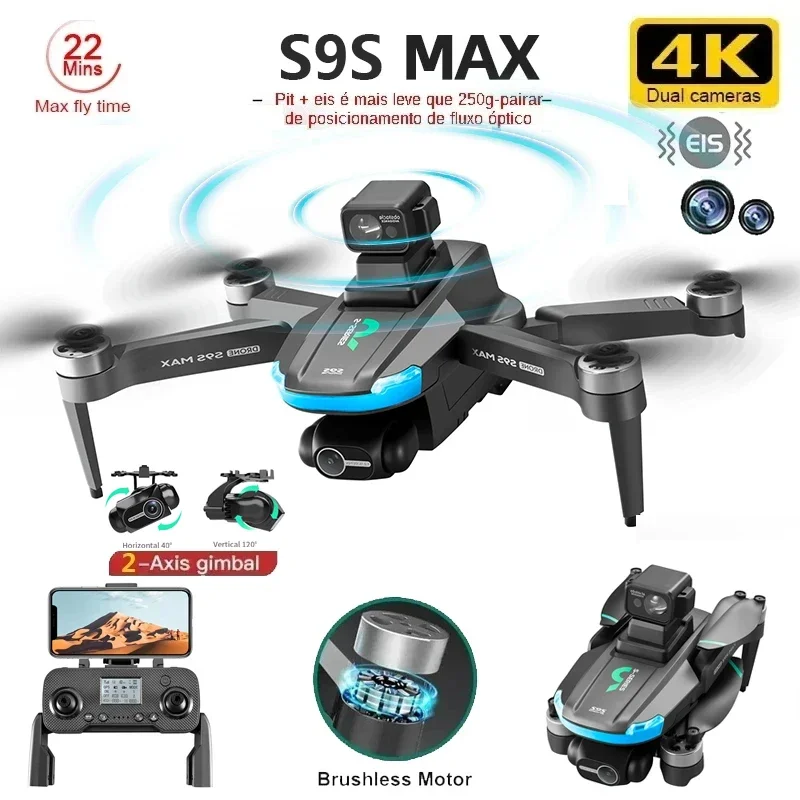 NOWOŚĆ S9S MAX MINI Drone 4K 2 – Drone Gimbal Brushless recenzja i cena