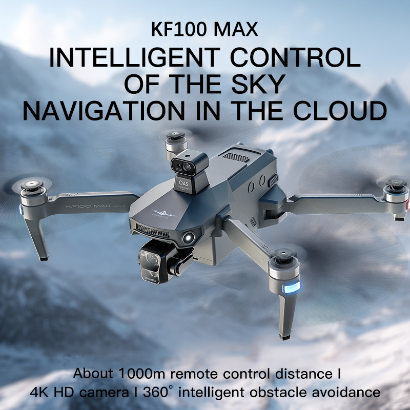 Dron GPS KF100 MAX Kamera 4K 3 – Drone Gimbal 3 Axis recenzja i cena
