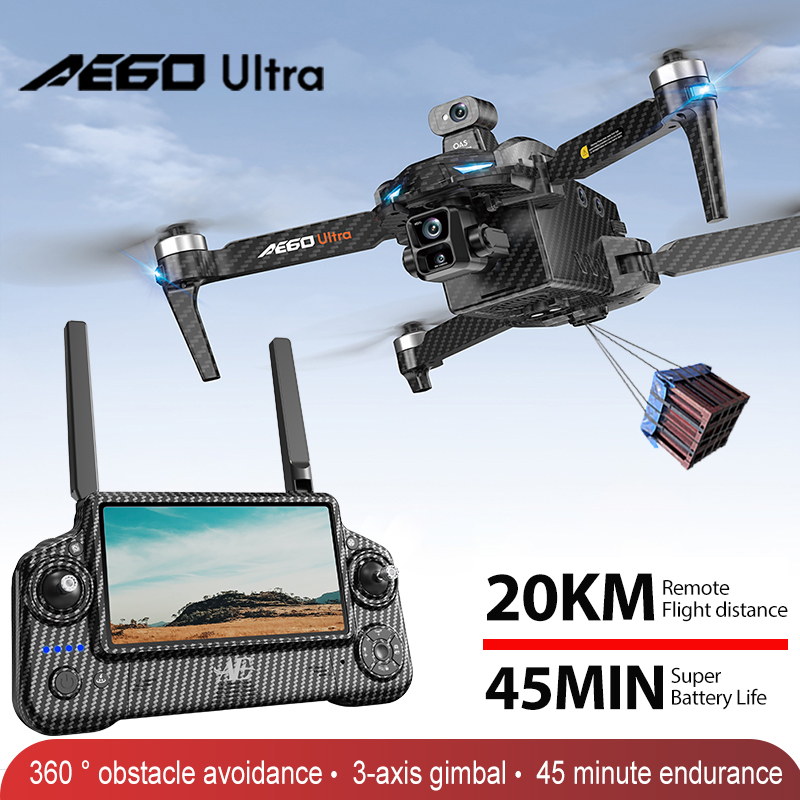 Profesjonalny dron AE60 GPS z  – Drone Gimbal 3 Axis recenzja i cena