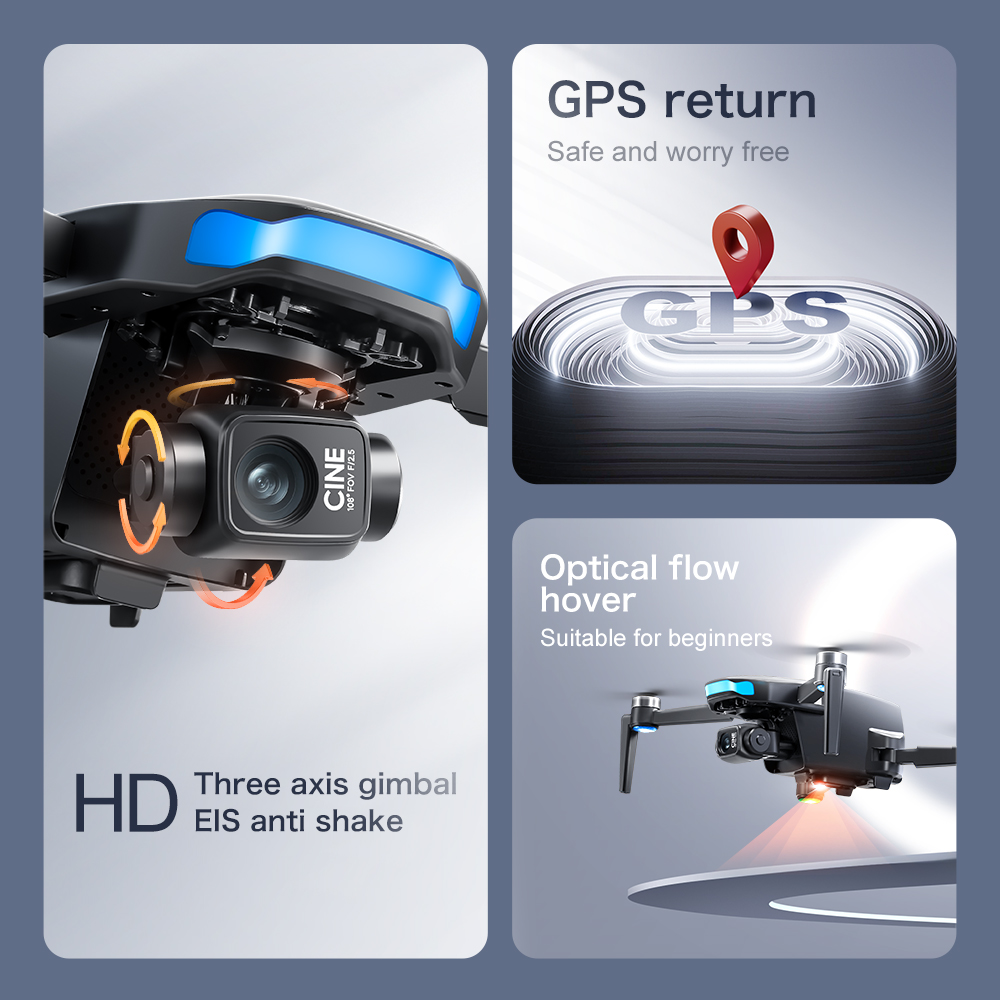 Dron Lenovo S-X1 GPS z kamerą  – Drone Gimbal 3 Axis recenzja i cena