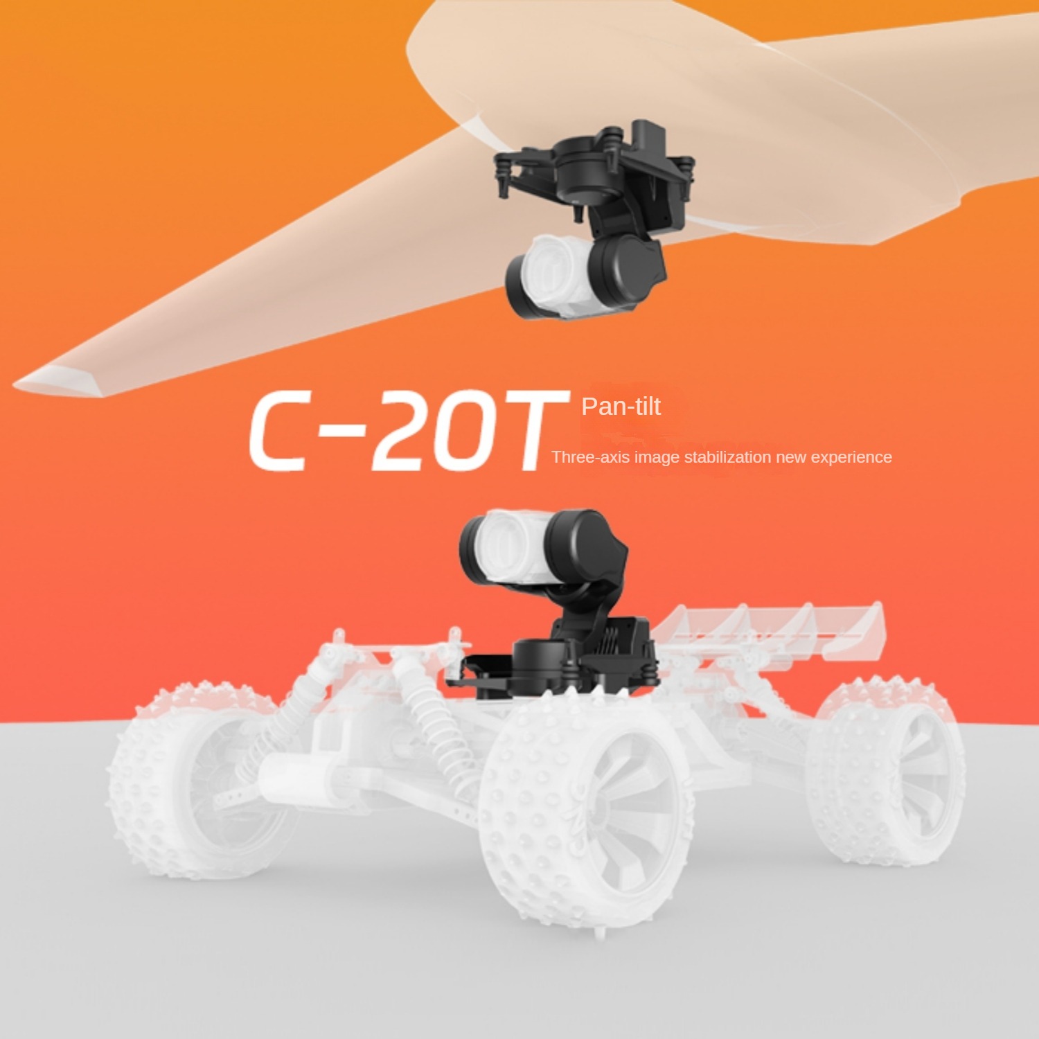 NCZOBOE C-20T 3-osiowy moduł g – Drone Gimbal 3 Axis recenzja i cena